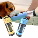 Portable Pet Dog Water Bottle Drinking Bowls Dog Feeding Water Dispenser Pet Activated Carbon Filter Bowl Outdoor Dog Feeder